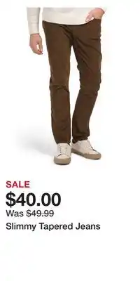 TJ Maxx Slimmy Tapered Jeans offer