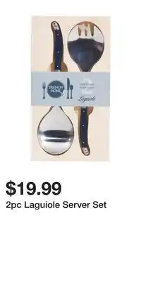 TJ Maxx 2pc Laguiole Server Set offer