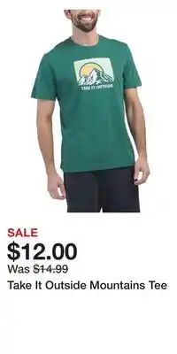 TJ Maxx Take It Outside Mountains Tee offer