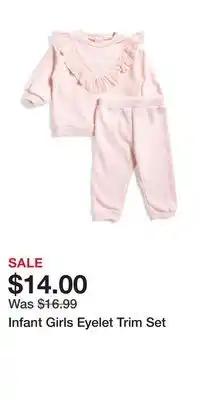 TJ Maxx Infant Girls Eyelet Trim Set offer