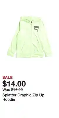 TJ Maxx Splatter Graphic Zip Up Hoodie offer