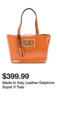 TJ Maxx Made In Italy Leather Delphine Super V Tote offer