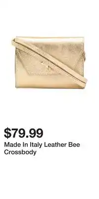 TJ Maxx Made In Italy Leather Bee Crossbody offer