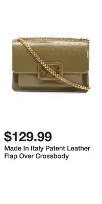 TJ Maxx Made In Italy Patent Leather Flap Over Crossbody offer