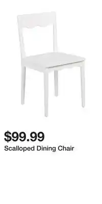 TJ Maxx Scalloped Dining Chair offer