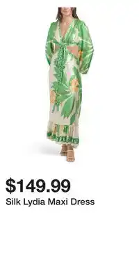 TJ Maxx Silk Lydia Maxi Dress offer