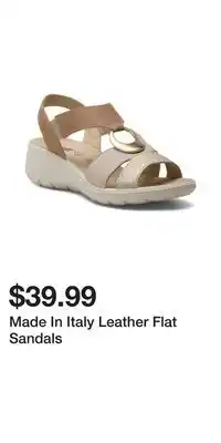 TJ Maxx Made In Italy Leather Flat Sandals offer