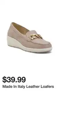 TJ Maxx Made In Italy Leather Loafers offer