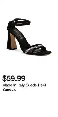 TJ Maxx Made In Italy Suede Heel Sandals offer