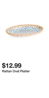 TJ Maxx Rattan Oval Platter offer