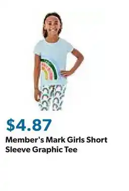 Sam's Club Member's Mark Girls Short Sleeve Graphic Tee offer