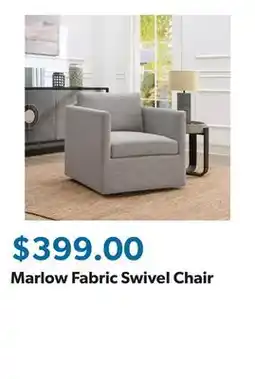 Sam's Club Marlow Fabric Swivel Chair offer