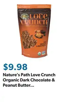 Sam's Club Nature's Path Love Crunch Organic Dark Chocolate & Peanut Butter Granola, 32 oz offer