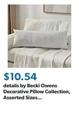 Sam's Club details by Becki Owens Decorative Pillow Collection, Assorted Sizes and Colors offer