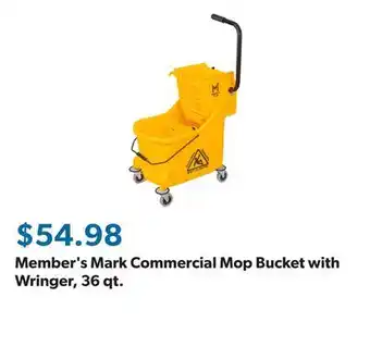 Sam's Club Member's Mark Commercial Mop Bucket with Wringer, 36 qt offer