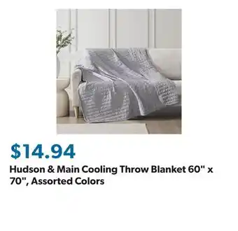 Sam's Club Hudson & Main Cooling Throw Blanket 60 x 70, Assorted Colors offer