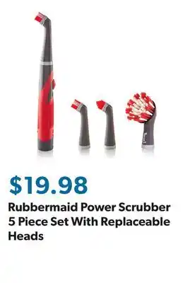Sam's Club Rubbermaid Power Scrubber 5 Piece Set With Replaceable Heads offer