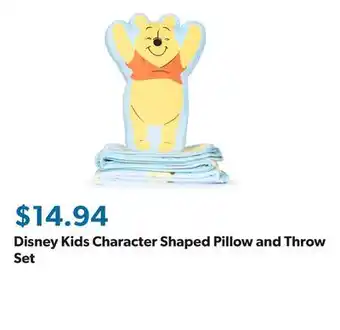 Sam's Club Disney Kids Character Shaped Pillow and Throw Set offer