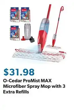 Sam's Club O-Cedar ProMist MAX Microfiber Spray Mop with 3 Extra Refills offer