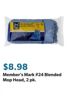 Sam's Club Member's Mark #24 Blended Mop Head, 2 pk offer