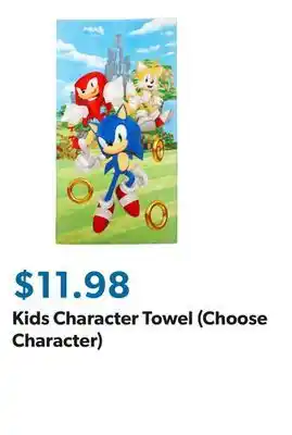 Sam's Club Kids Character Towel (Choose Character) offer