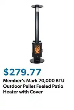 Sam's Club Member's Mark 70,000 BTU Outdoor Pellet Fueled Patio Heater with Cover offer