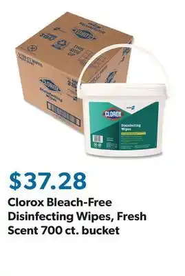 Sam's Club Clorox Bleach-Free Disinfecting Wipes, Fresh Scent 700 ct. bucket offer