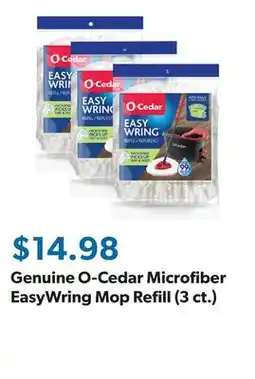 Sam's Club Genuine O-Cedar Microfiber EasyWring Mop Refill (3 ct.) offer