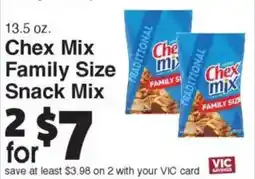 Harris Teeter Chex Mix Family Size Snack Mix offer