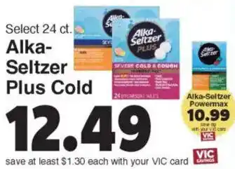 Harris Teeter Alka-Seltzer Plus Cold offer