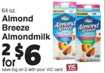 Harris Teeter Almond Breeze Almondmilk offer