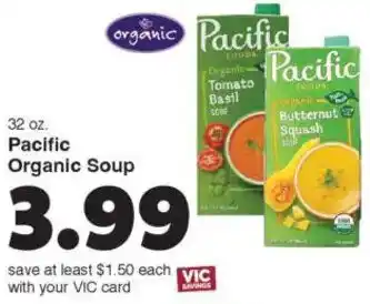 Harris Teeter Pacific Organic Soup offer