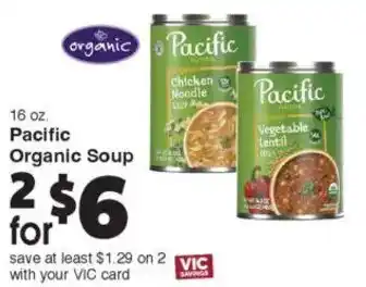 Harris Teeter Pacific Organic Soup offer