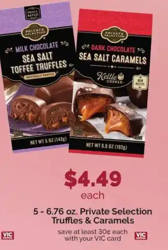 Harris Teeter Truffles & Caramels offer