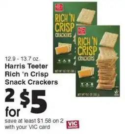 Harris Teeter Harris Teeter Rich 'n Crisp Snack Crackers offer