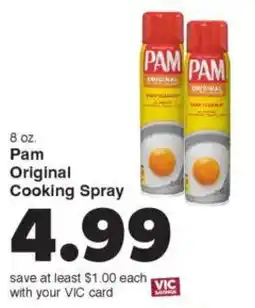 Harris Teeter Pam Original Cooking Spray offer