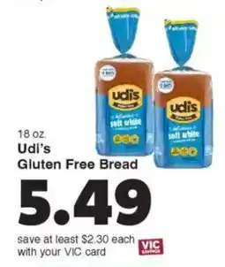 Harris Teeter Udi's Gluten Free Bread offer