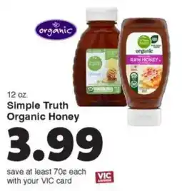 Harris Teeter Simple Truth Organic Honey offer