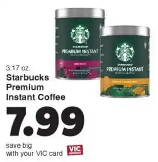 Harris Teeter Starbucks Premium Instant Coffee offer