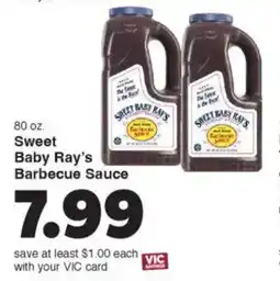 Harris Teeter Sweet Baby Ray's Barbecue Sauce offer