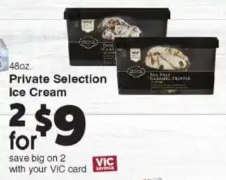 Harris Teeter Private Selection Ice Cream offer