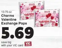Harris Teeter Charms Valentine Valentine Exchange Pops offer