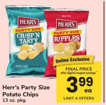 ACME Herr's Party Size Potato Chips offer