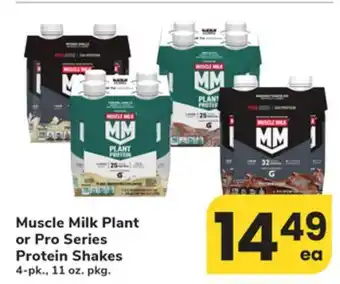 ACME Muscle Milk Plant or Pro Series Protein Shakes offer