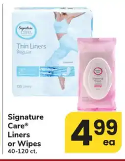 ACME Signature Care Liners or Wipes offer