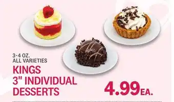 Kings Food Markets KINGS 3 INDIVIDUAL DESSERTS offer