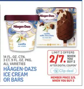 Kings Food Markets HÄAGEN-DAZS ICE CREAM OR BARS offer