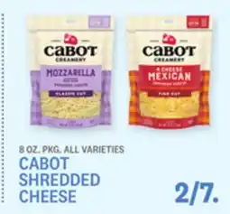 Kings Food Markets CABOT SHREDDED CHEESE offer