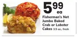 ACME Fisherman's Net Jumbo Baked Crab or Lobster Cakes offer