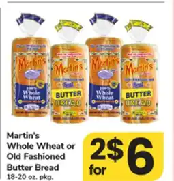 ACME Martin's Whole Wheat or Old Fashioned Butter Bread offer